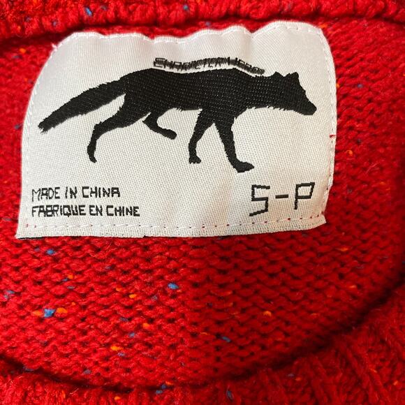 Urban Outfitters Men Red Crew Neck Long Sleeves Character Hero Xmas Sweater S - Picture 5 of 6